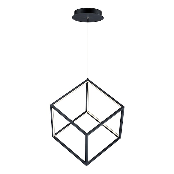 Et2 4 Square 1-Light 20.5" Wide Black Pendant Light E30582-BK - main